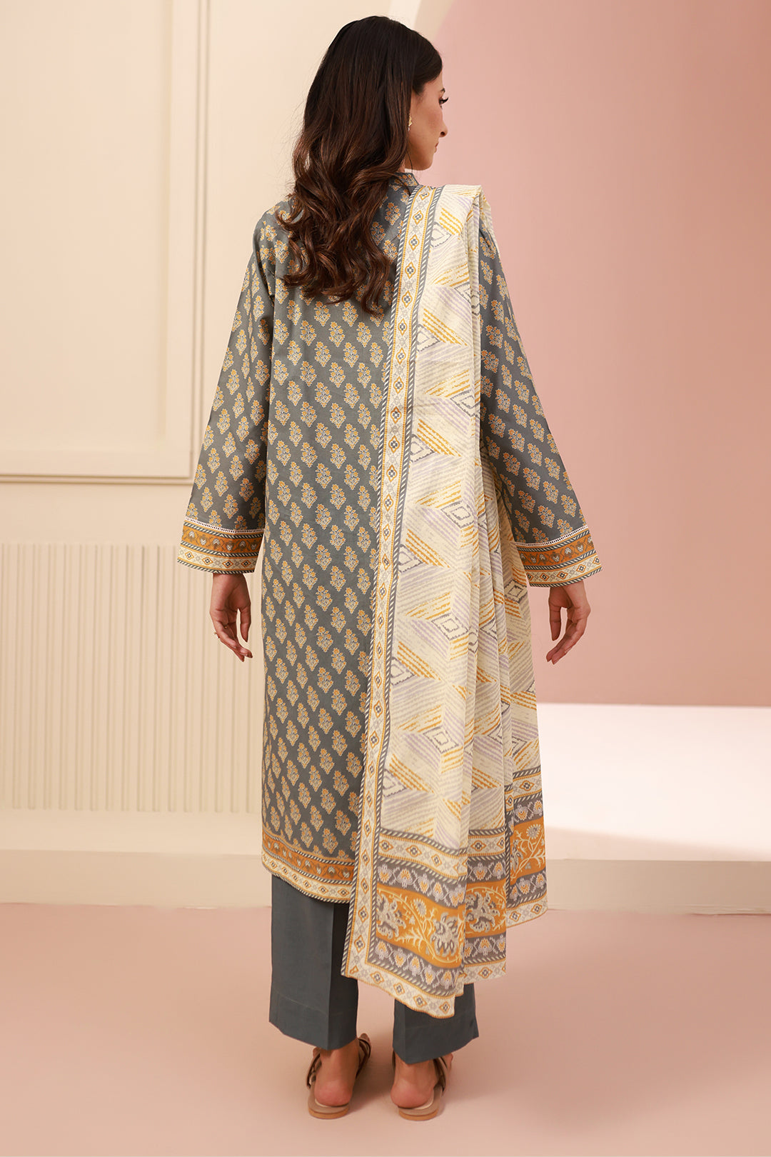 Zellbury | Unstitched 3 Piece Cambric | Shirt Shalwar Dupatta - 0626 -  Zellbury Women Essential Unstitched - Original Designer Dress - House of Maryam
