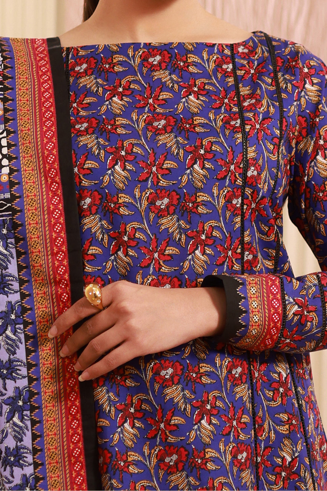 Zellbury | Unstitched 3 Piece Cambric | Shirt Shalwar Dupatta - 0632 -  Zellbury Women Essential Unstitched - Original Designer Dress - House of Maryam