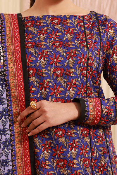 Zellbury | Unstitched 3 Piece Cambric | Shirt Shalwar Dupatta - 0632 -  Zellbury Women Essential Unstitched - Original Designer Dress - House of Maryam