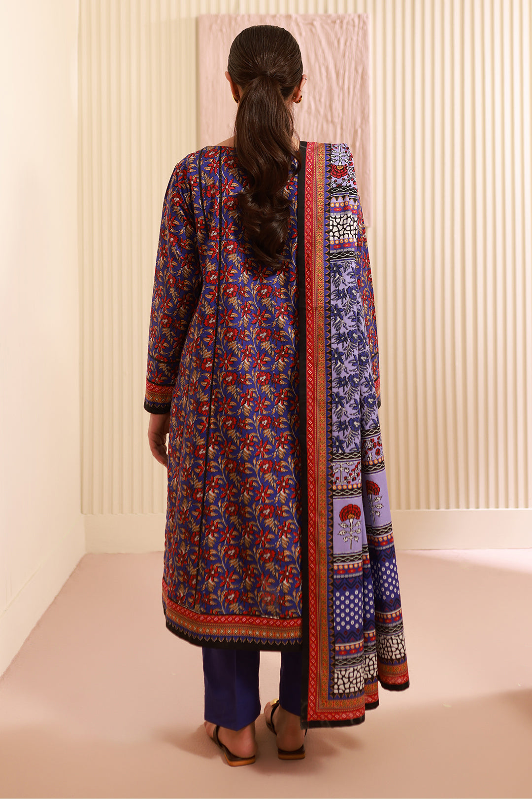 Zellbury | Unstitched 3 Piece Cambric | Shirt Shalwar Dupatta - 0632 -  Zellbury Women Essential Unstitched - Original Designer Dress - House of Maryam