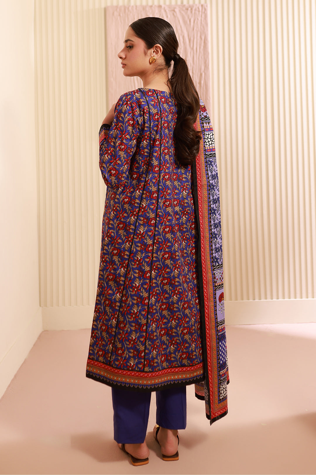Zellbury | Unstitched 3 Piece Cambric | Shirt Shalwar Dupatta - 0632 -  Zellbury Women Essential Unstitched - Original Designer Dress - House of Maryam