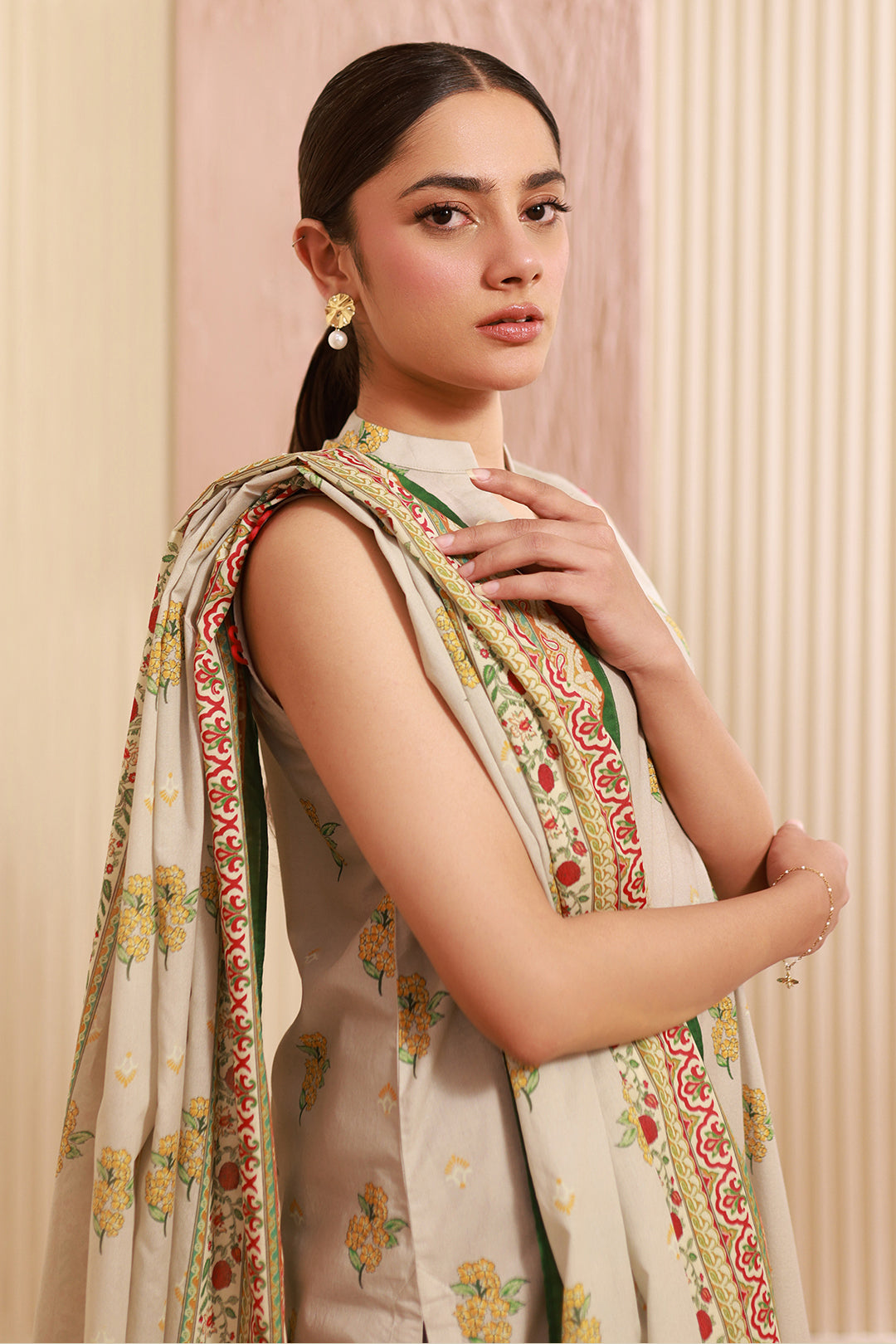 Zellbury | Unstitched 3 Piece Cambric | Shirt Shalwar Dupatta - 0633 -  Zellbury Women Essential Unstitched - Original Designer Dress - House of Maryam