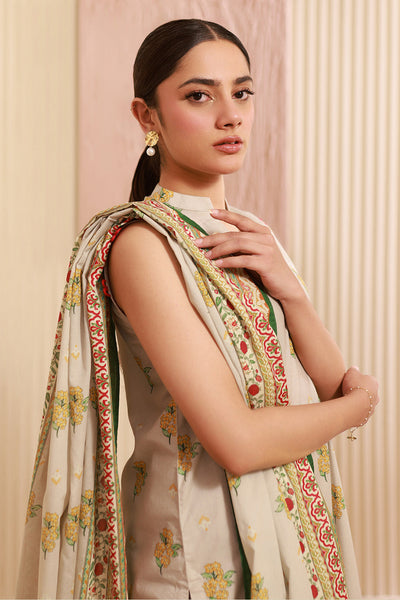 Zellbury | Unstitched 3 Piece Cambric | Shirt Shalwar Dupatta - 0633 -  Zellbury Women Essential Unstitched - Original Designer Dress - House of Maryam