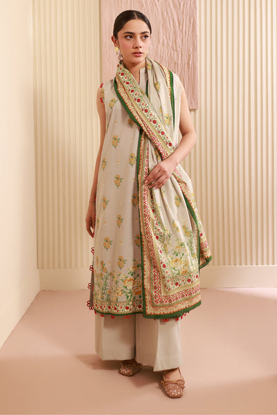 Zellbury | Unstitched 3 Piece Cambric | Shirt Shalwar Dupatta - 0633 -  Zellbury Women Essential Unstitched - Original Designer Dress - House of Maryam