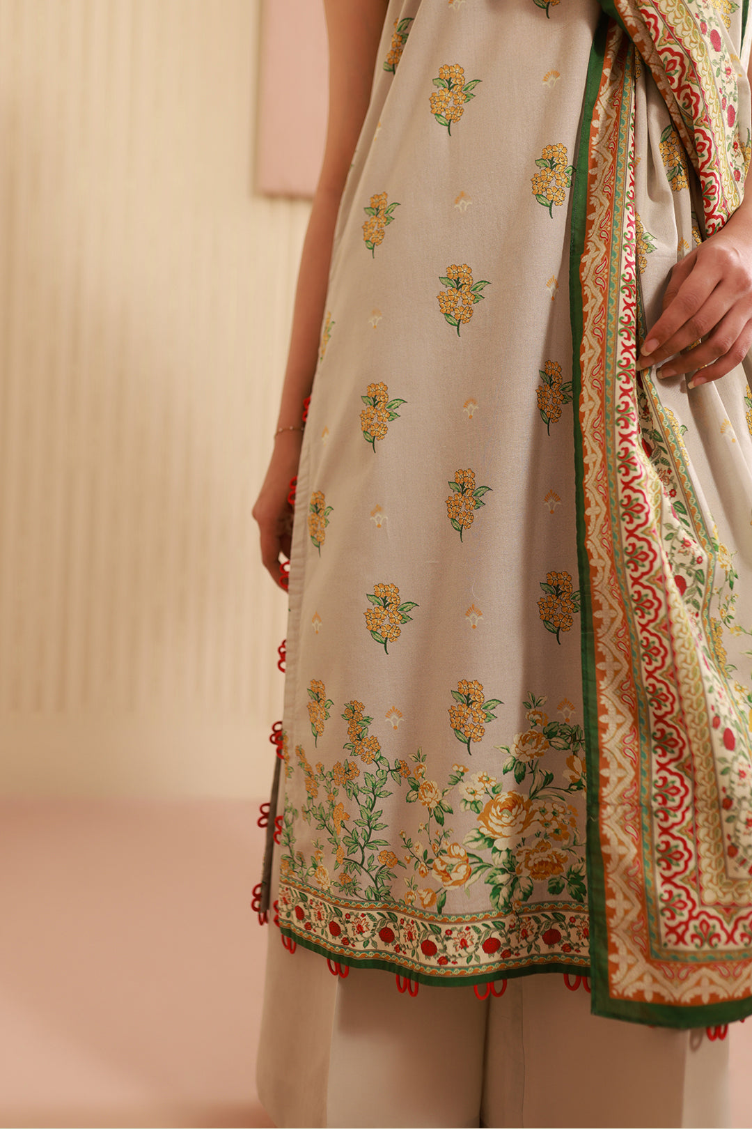 Zellbury | Unstitched 3 Piece Cambric | Shirt Shalwar Dupatta - 0633 -  Zellbury Women Essential Unstitched - Original Designer Dress - House of Maryam