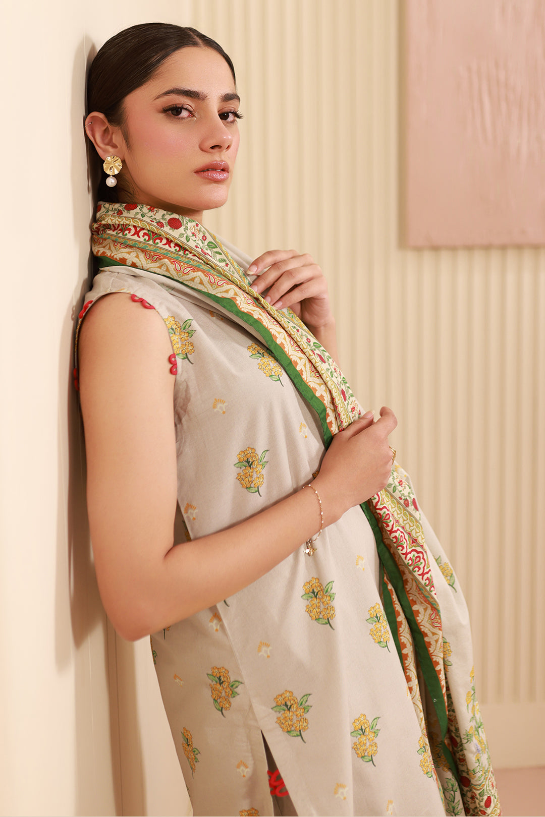 Zellbury | Unstitched 3 Piece Cambric | Shirt Shalwar Dupatta - 0633 -  Zellbury Women Essential Unstitched - Original Designer Dress - House of Maryam