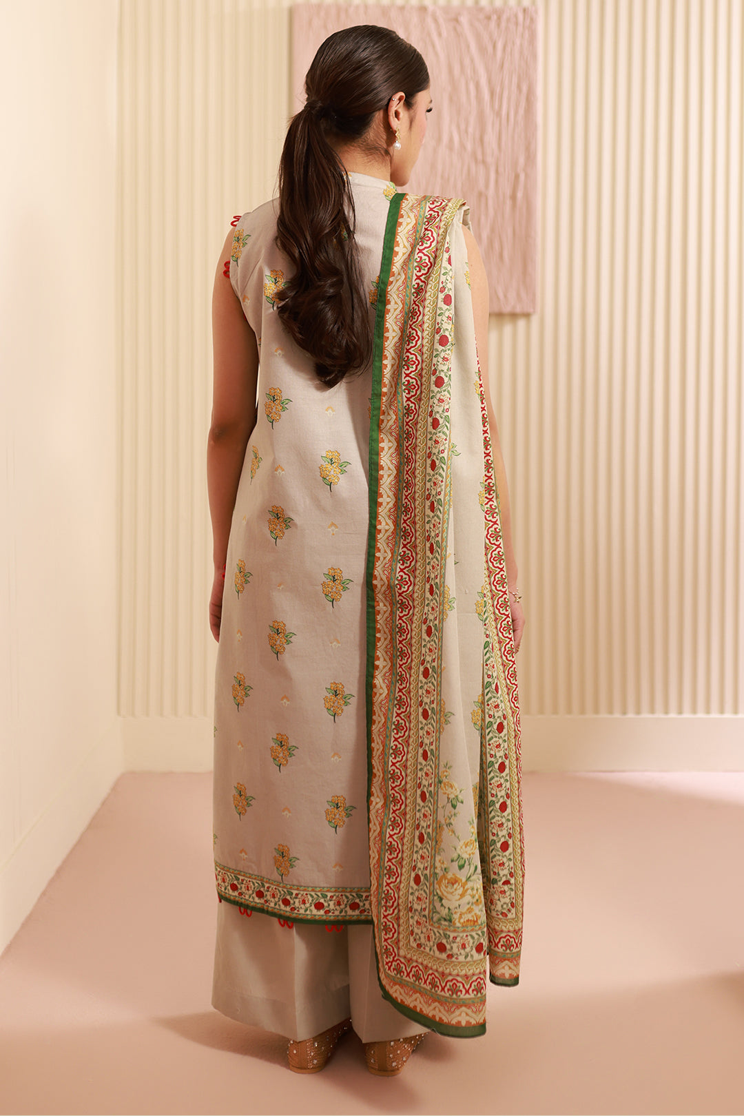 Zellbury | Unstitched 3 Piece Cambric | Shirt Shalwar Dupatta - 0633 -  Zellbury Women Essential Unstitched - Original Designer Dress - House of Maryam
