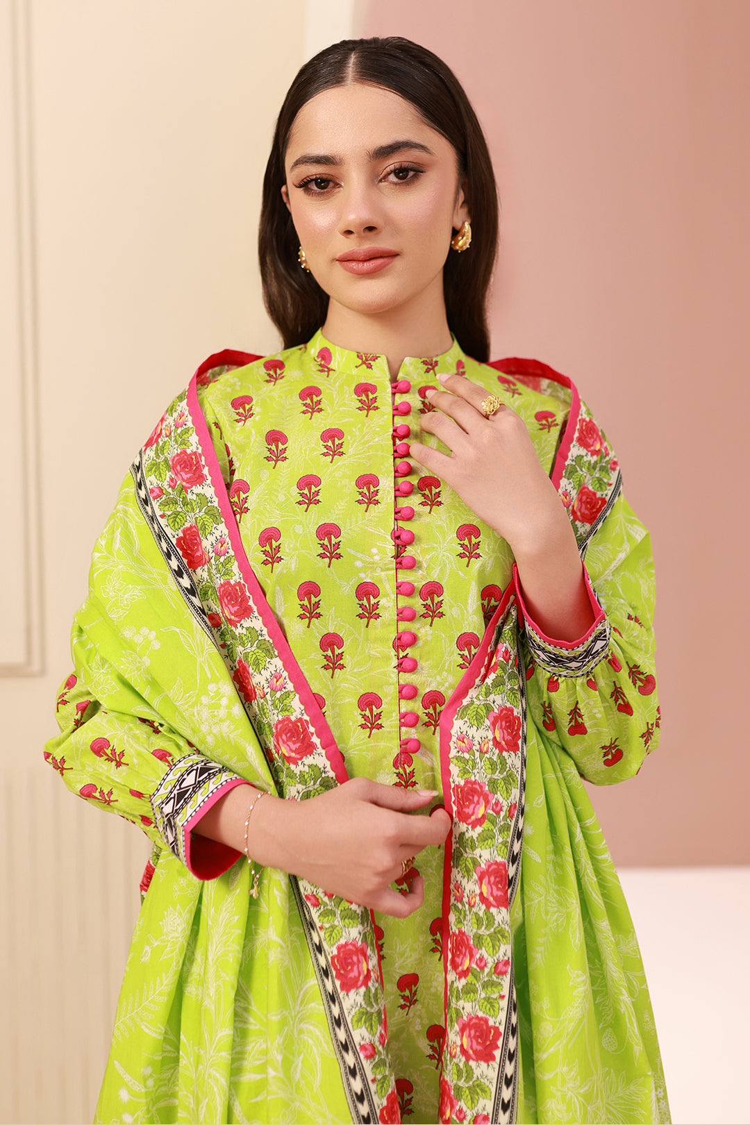 Zellbury | Unstitched 3 Piece Cambric | Shirt Shalwar Dupatta - 0634 -  Zellbury Women Essential Unstitched - Original Designer Dress - House of Maryam