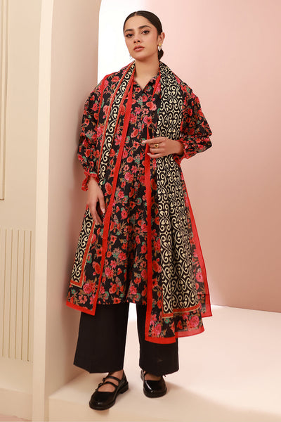 Zellbury | Unstitched 3 Piece Cambric | Shirt Shalwar Dupatta - 0636 -  Zellbury Women Essential Unstitched - Original Designer Dress - House of Maryam