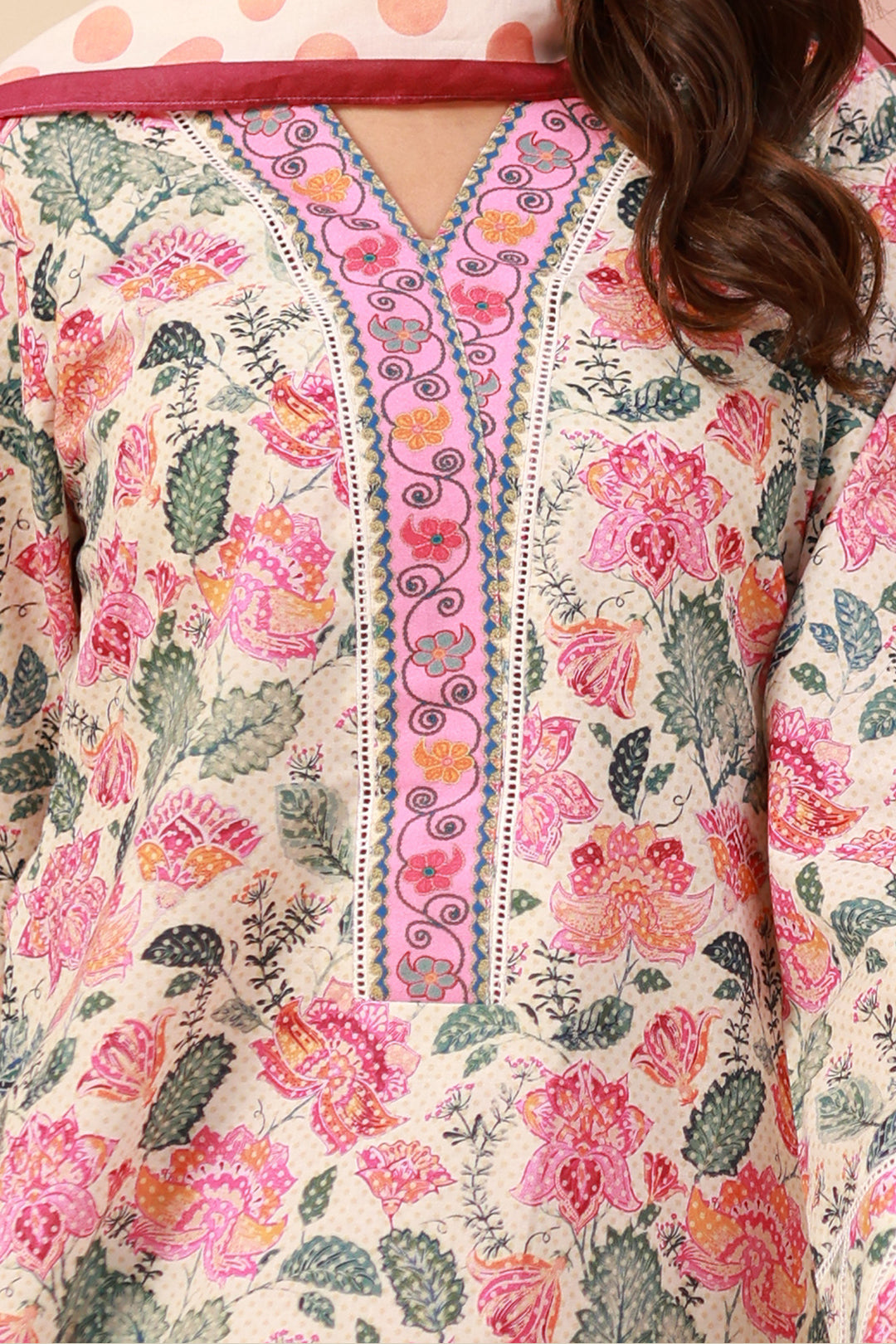 Zellbury | Unstitched 3 Piece Cambric | Shirt Shalwar Dupatta - 0640 -  Zellbury Women Essential Unstitched - Original Designer Dress - House of Maryam
