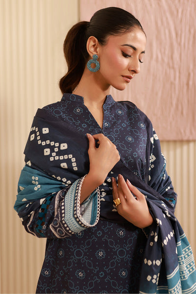 Zellbury | Unstitched 3 Piece Cambric | Shirt Shalwar Dupatta - 0642 -  Zellbury Women Essential Unstitched - Original Designer Dress - House of Maryam