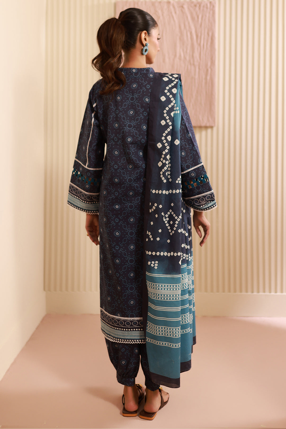 Zellbury | Unstitched 3 Piece Cambric | Shirt Shalwar Dupatta - 0642 -  Zellbury Women Essential Unstitched - Original Designer Dress - House of Maryam
