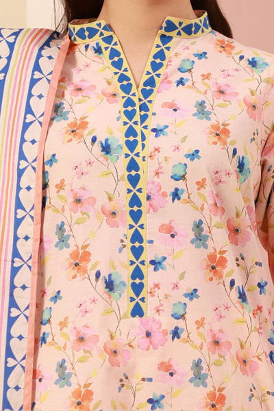 Zellbury | Unstitched 3 Piece Cambric | Shirt Shalwar Dupatta - 0664 -  Zellbury Women Essential Unstitched - Original Designer Dress - House of Maryam