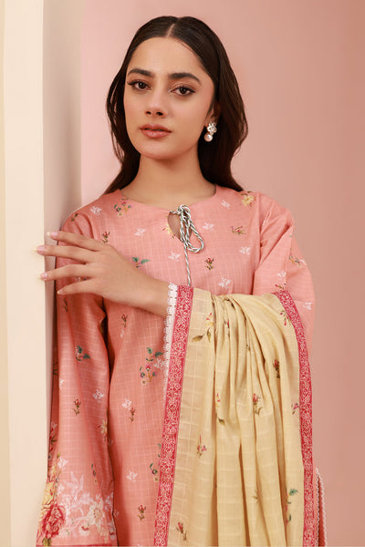 Zellbury | Unstitched 3 Piece Cambric | Shirt Shalwar Dupatta - 0665 -  Zellbury Women Essential Unstitched - Original Designer Dress - House of Maryam