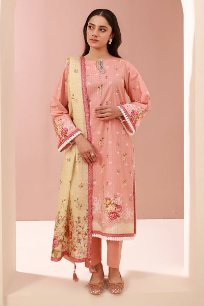 Zellbury | Unstitched 3 Piece Cambric | Shirt Shalwar Dupatta - 0665 -  Zellbury Women Essential Unstitched - Original Designer Dress - House of Maryam