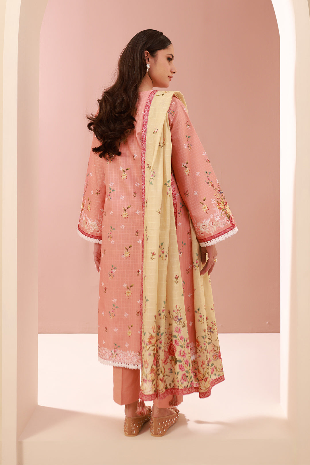 Zellbury | Unstitched 3 Piece Cambric | Shirt Shalwar Dupatta - 0665 -  Zellbury Women Essential Unstitched - Original Designer Dress - House of Maryam
