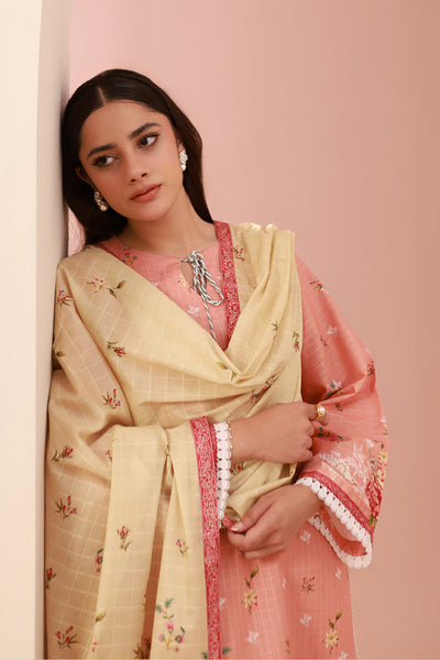 Zellbury | Unstitched 3 Piece Cambric | Shirt Shalwar Dupatta - 0665 -  Zellbury Women Essential Unstitched - Original Designer Dress - House of Maryam