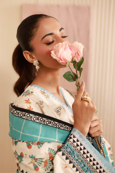 Zellbury | Unstitched 3 Piece Cambric | Shirt Shalwar Dupatta - 0668 -  Zellbury Women Essential Unstitched - Original Designer Dress - House of Maryam