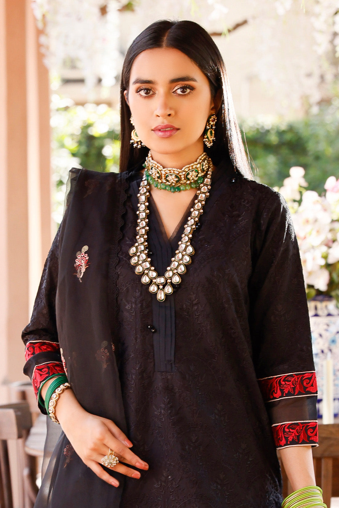 Zellbury | Unstitched 3 Piece Cambric | Embroidered Shirt Shalwar Dupatta - 0283 -  Zellbury Women Luxury Unstitch - Original Designer Dress - House of Maryam