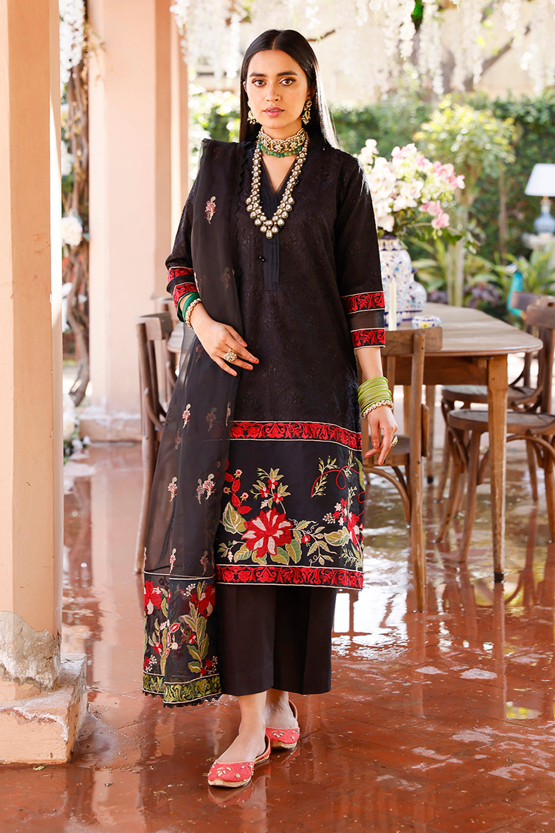 Zellbury | Unstitched 3 Piece Cambric | Embroidered Shirt Shalwar Dupatta - 0283