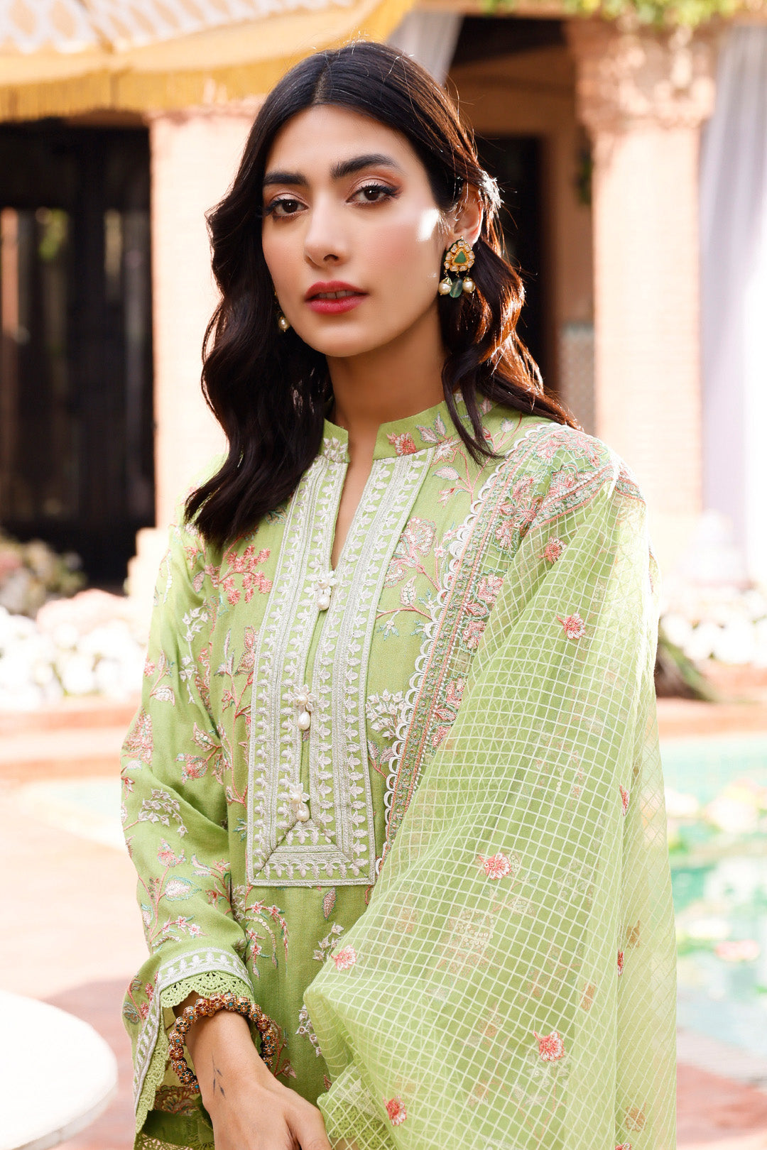 Zellbury | Unstitched 3 Piece Cotton | Embroidered Shirt Shalwar Dupatta - 0290 -  Zellbury Women Luxury Unstitch - Original Designer Dress - House of Maryam