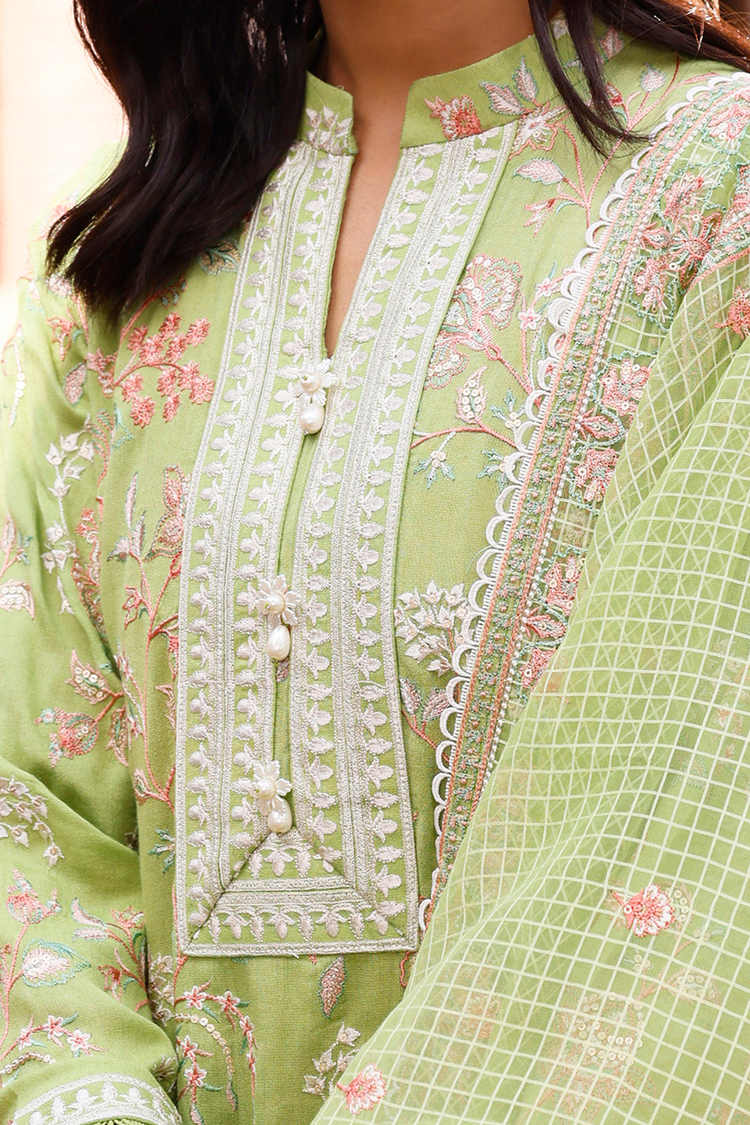 Zellbury | Unstitched 3 Piece Cotton | Embroidered Shirt Shalwar Dupatta - 0290 -  Zellbury Women Luxury Unstitch - Original Designer Dress - House of Maryam