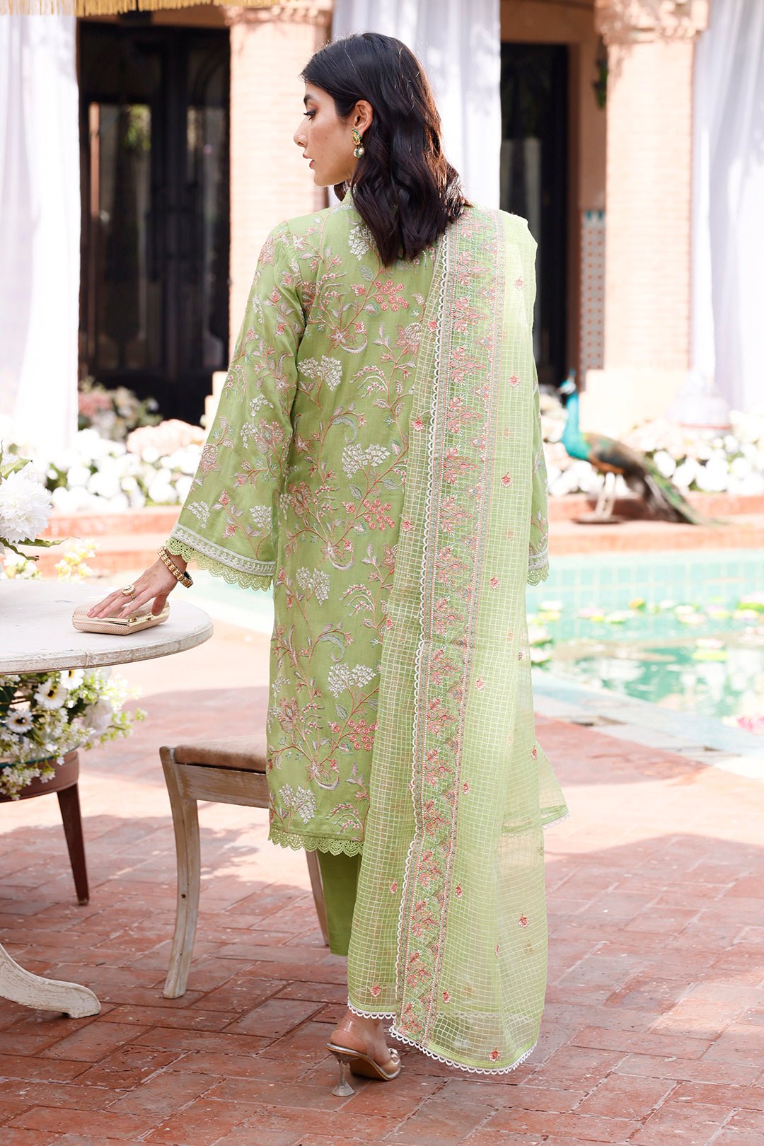 Zellbury | Unstitched 3 Piece Cotton | Embroidered Shirt Shalwar Dupatta - 0290 -  Zellbury Women Luxury Unstitch - Original Designer Dress - House of Maryam