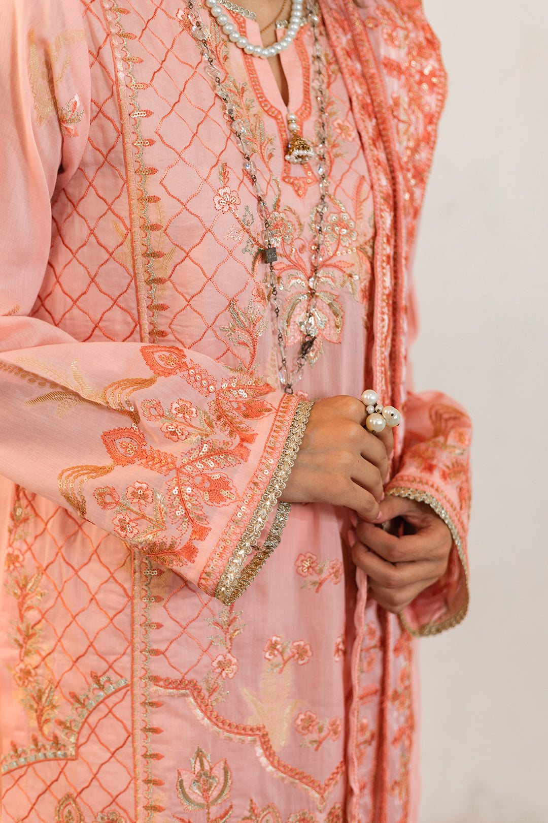 Zellbury | Unstitched 3 Piece Lawn | Embroidered Shirt Shalwar Dupatta - 0324 -  Zellbury Women Luxury Unstitch - Original Designer Dress - House of Maryam