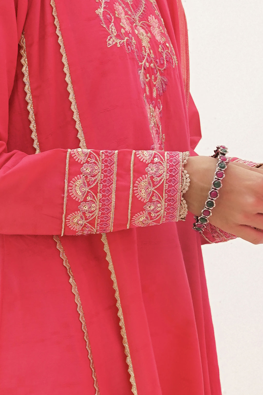 Zellbury | Unstitched 3 Piece Lawn | Embroidered Shirt Shalwar Dupatta - 0351 -  Zellbury Women Luxury Unstitch - Original Designer Dress - House of Maryam