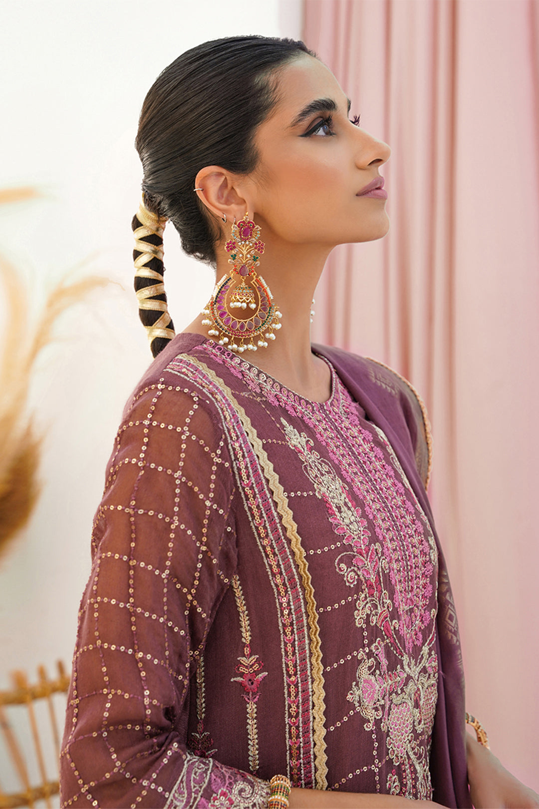 Zellbury | Unstitched 3 Piece Khaddi | Embroidered Shirt Shalwar Dupatta - 0356 -  Zellbury Women Luxury Unstitch - Original Designer Dress - House of Maryam