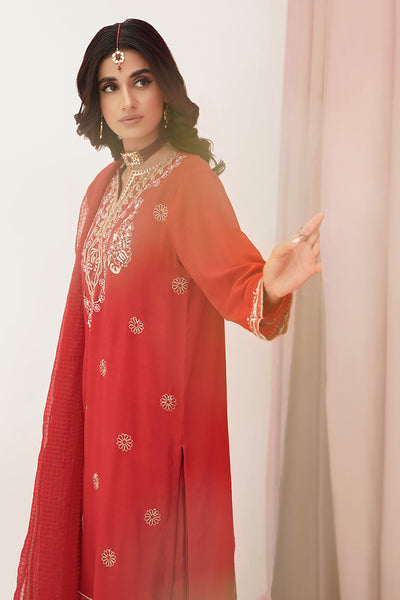 Zellbury | Unstitched 3 Piece Raw Silk | Embroidered Shirt Shalwar Dupatta - 0358 -  Zellbury Women Luxury Unstitch - Original Designer Dress - House of Maryam