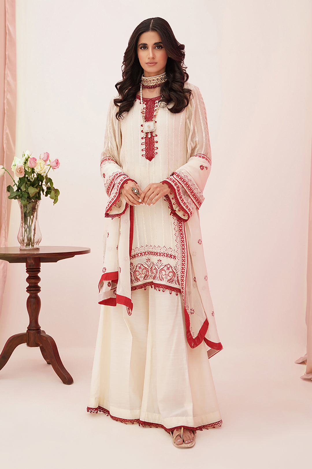 Zellbury | Unstitched 3 Piece Khaddi | Embroidered Shirt Shalwar Dupatta - 0363 -  Zellbury Women Luxury Unstitch - Original Designer Dress - House of Maryam