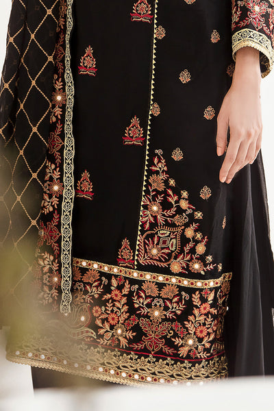 Zellbury | Unstitched 3 Piece Chiffon | Embroidered Shirt Shalwar Dupatta - 0293 -  Zellbury Women Luxury Unstitch - Original Designer Dress - House of Maryam