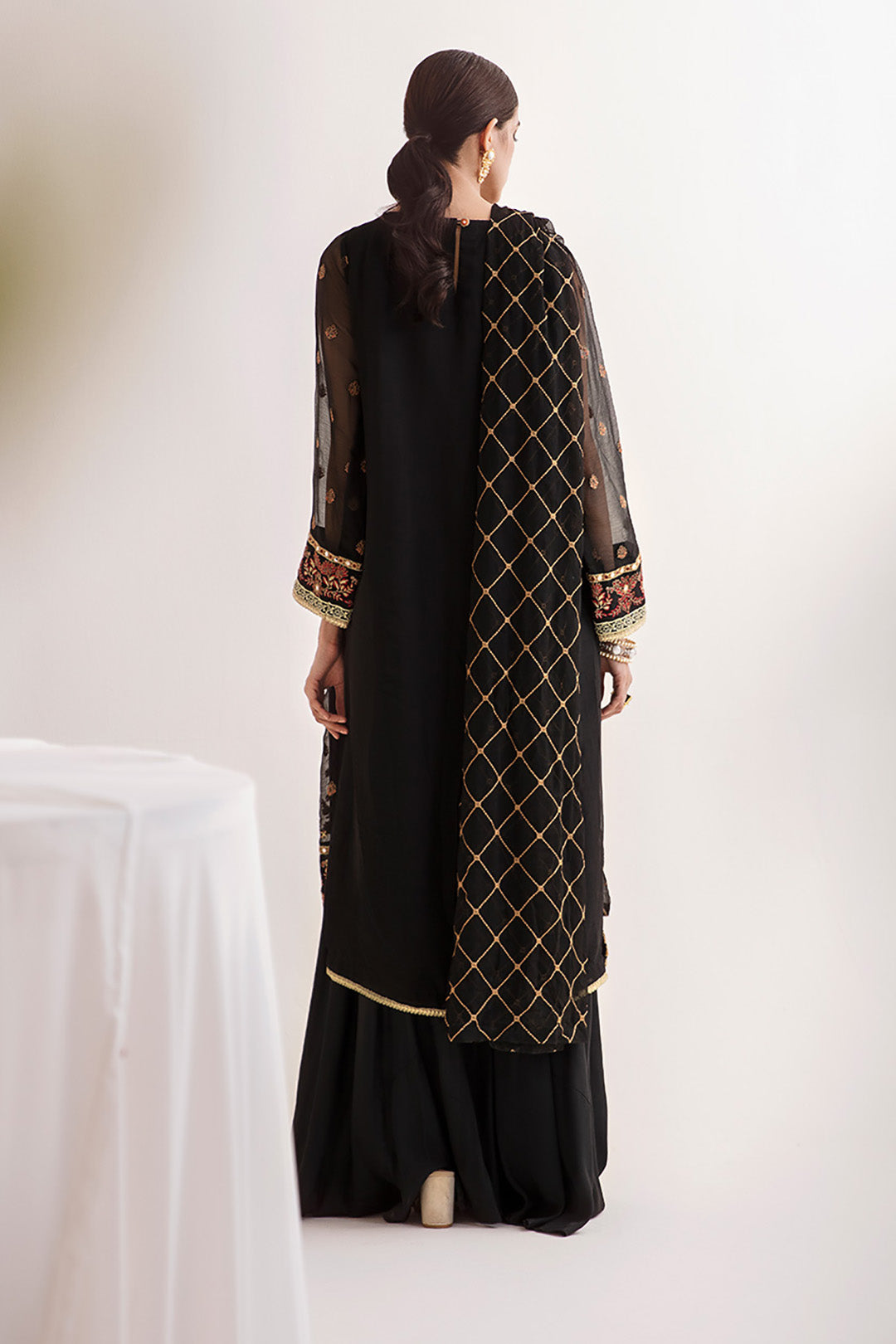 Zellbury | Unstitched 3 Piece Chiffon | Embroidered Shirt Shalwar Dupatta - 0293 -  Zellbury Women Luxury Unstitch - Original Designer Dress - House of Maryam