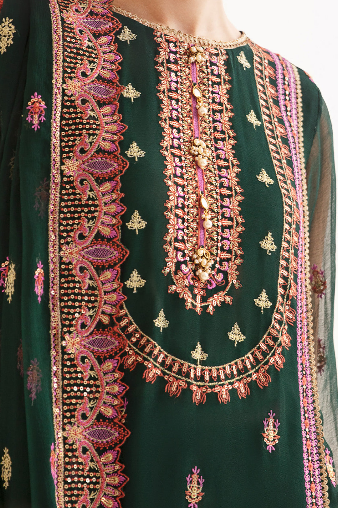 Zellbury | Unstitched 3 Piece | Embroidered Shirt Shalwar Dupatta - 0294 -  Zellbury Women Luxury Unstitch - Original Designer Dress - House of Maryam