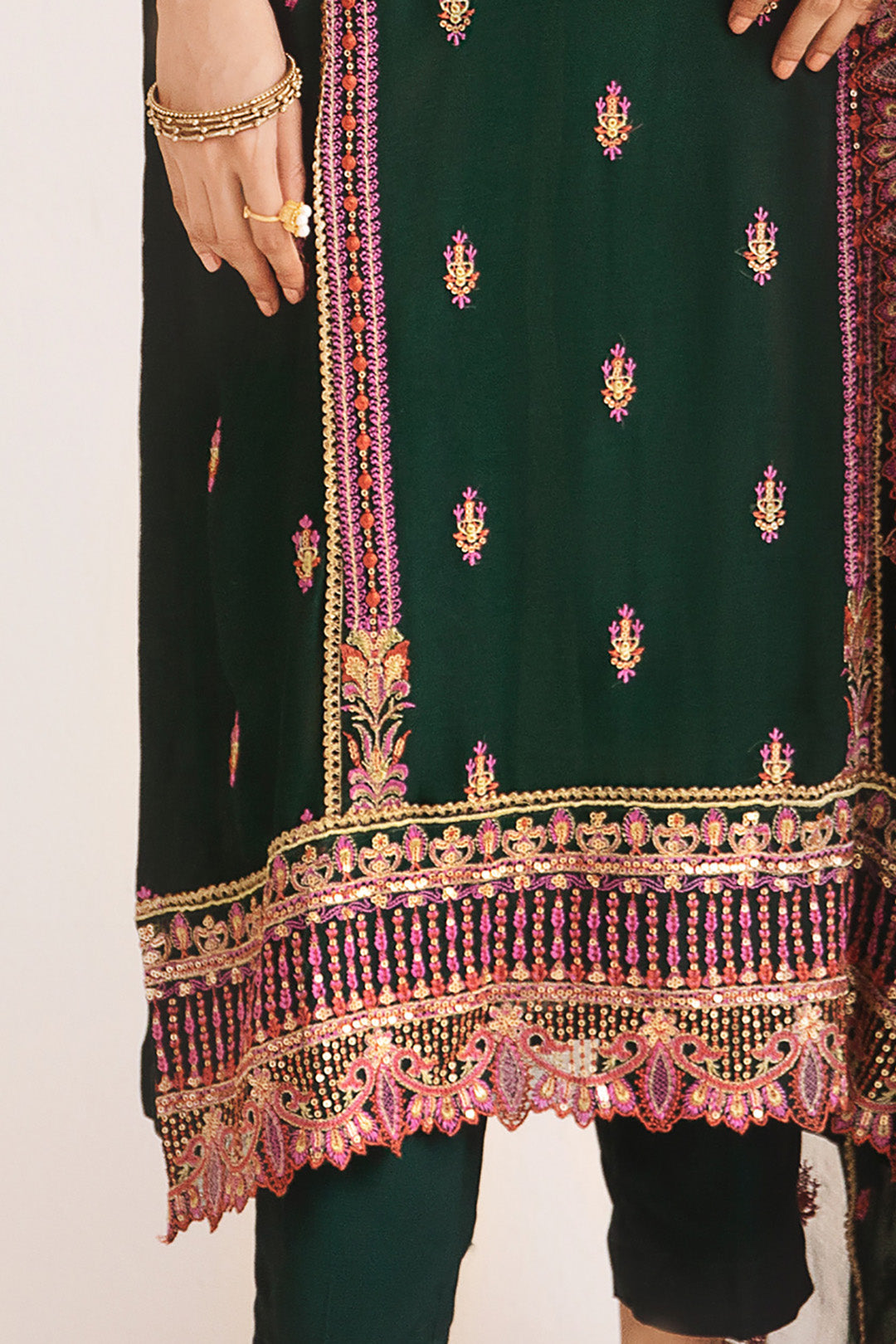 Zellbury | Unstitched 3 Piece | Embroidered Shirt Shalwar Dupatta - 0294 -  Zellbury Women Luxury Unstitch - Original Designer Dress - House of Maryam