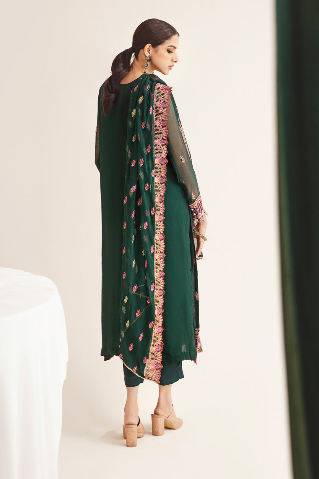 Zellbury | Unstitched 3 Piece | Embroidered Shirt Shalwar Dupatta - 0294 -  Zellbury Women Luxury Unstitch - Original Designer Dress - House of Maryam