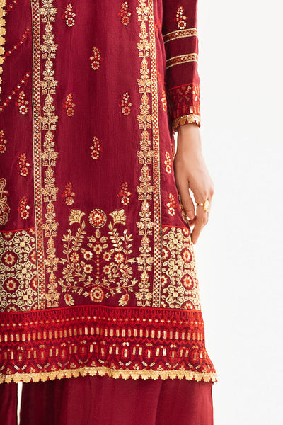 Zellbury | Unstitched 3 Piece Raw Silk | Embroidered Shirt Shalwar Dupatta - 0297 -  Zellbury Women Luxury Unstitch - Original Designer Dress - House of Maryam