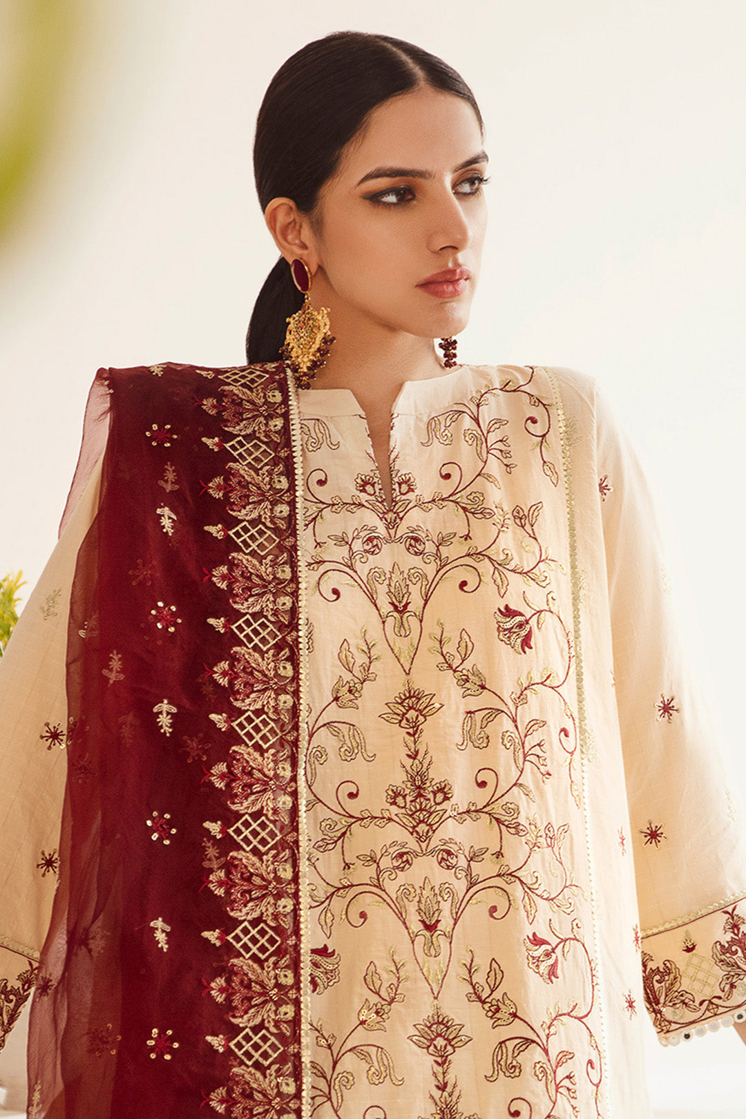 Zellbury | Unstitched 3 Piece Dobby | Embroidered Shirt Shalwar Dupatta - 0301 -  Zellbury Women Luxury Unstitch - Original Designer Dress - House of Maryam