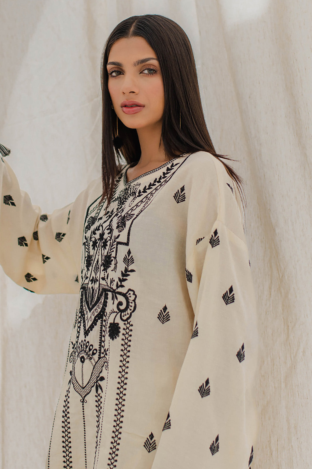 Zellbury | Unstitched 2 Piece Jacquard | Embroidered Shirt Shalwar - 0657 -  Zellbury Women Signature Unstitched - Original Designer Dress - House of Maryam