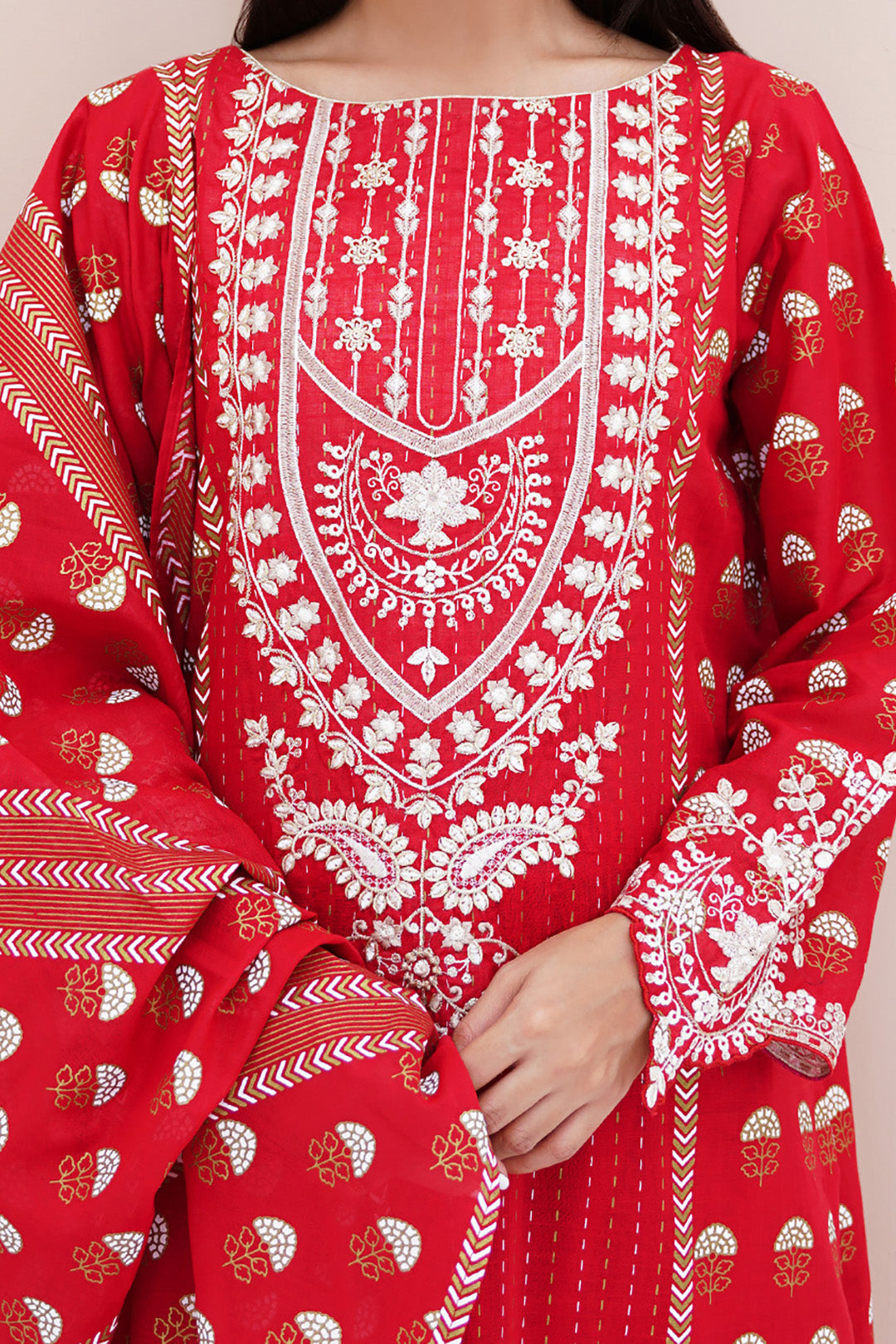 Zellbury | Unstitched 3 Piece Lawn | Embroidered Shirt Shalwar Dupatta - 0195 -  Zellbury Women Signature Unstitched - Original Designer Dress - House of Maryam