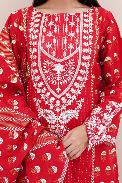 Zellbury | Unstitched 3 Piece Lawn | Embroidered Shirt Shalwar Dupatta - 0195 -  Zellbury Women Signature Unstitched - Original Designer Dress - House of Maryam