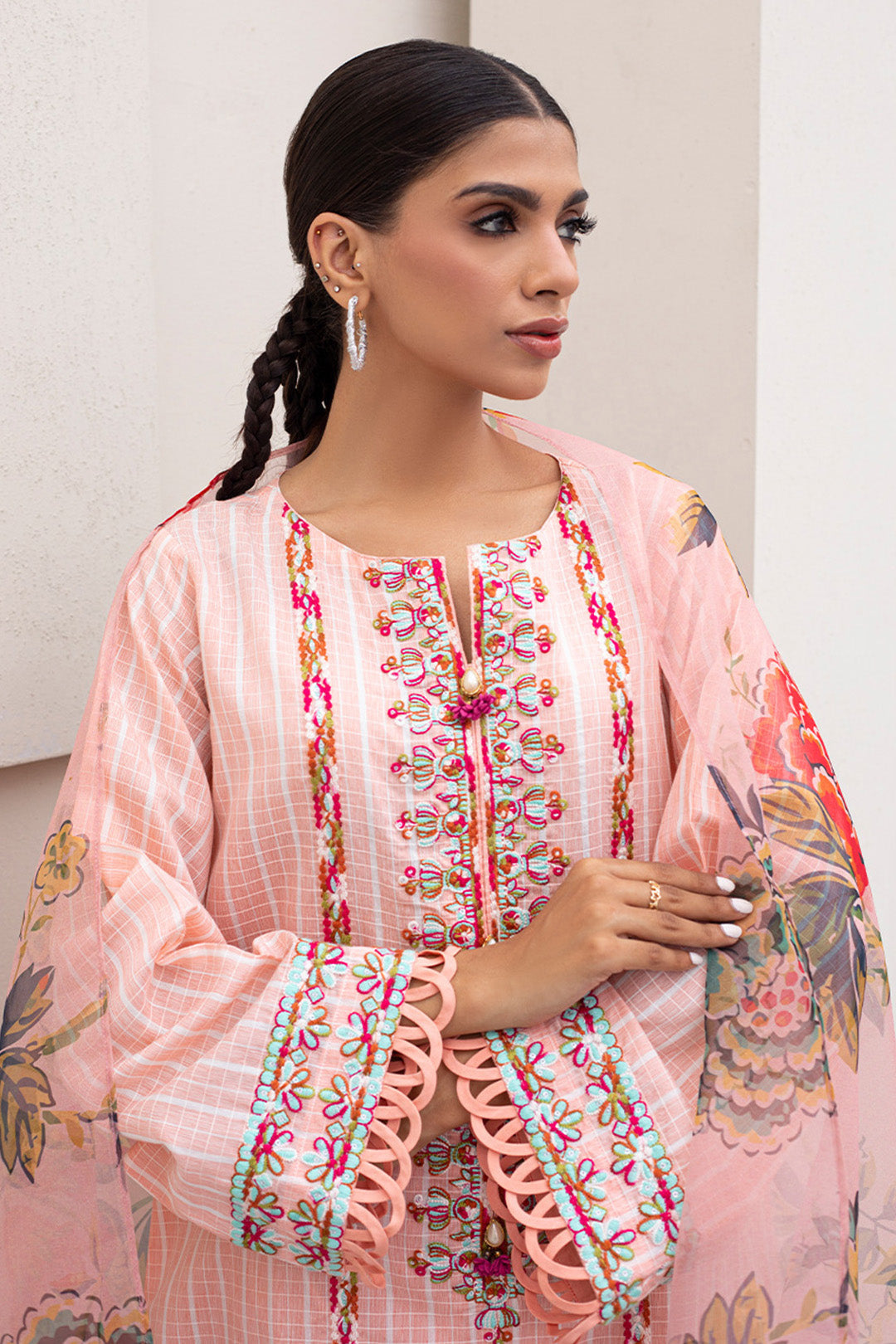 Zellbury | Unstitched 3 Piece Jacquard | Embroidered Shirt Shalwar Dupatta - 0286 -  Zellbury Women Signature Unstitched - Original Designer Dress - House of Maryam