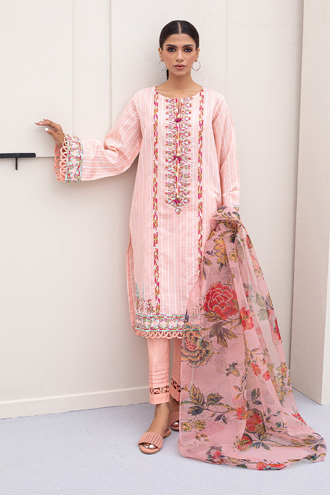 Zellbury | Unstitched 3 Piece Jacquard | Embroidered Shirt Shalwar Dupatta - 0286 -  Zellbury Women Signature Unstitched - Original Designer Dress - House of Maryam