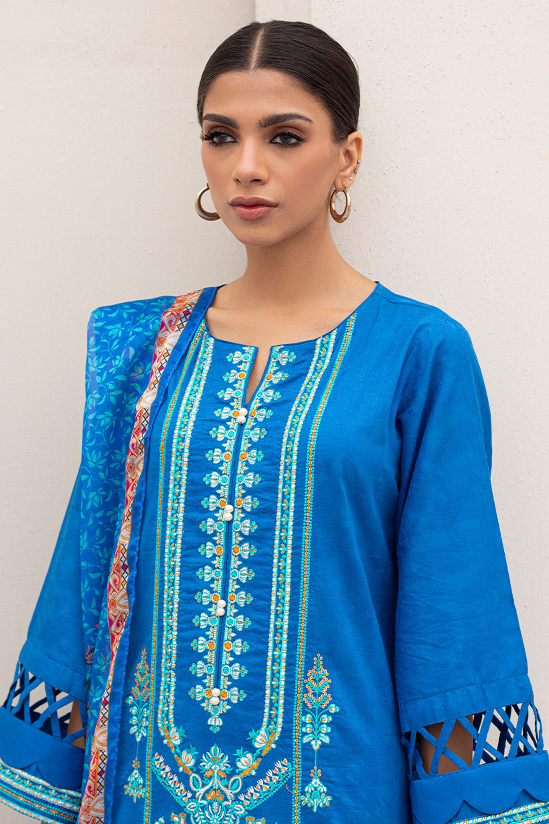 Zellbury | Unstitched 3 Piece Jacquard | Embroidered Shirt Shalwar Dupatta - 0435 -  Zellbury Women Signature Unstitched - Original Designer Dress - House of Maryam