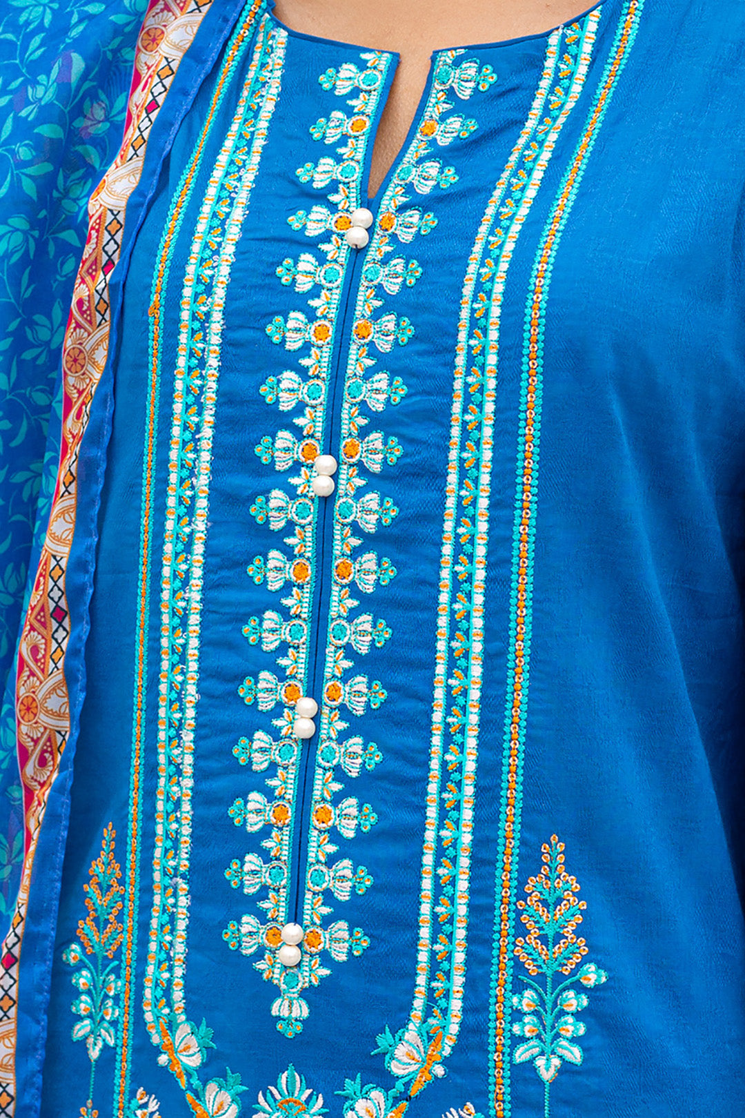 Zellbury | Unstitched 3 Piece Jacquard | Embroidered Shirt Shalwar Dupatta - 0435 -  Zellbury Women Signature Unstitched - Original Designer Dress - House of Maryam
