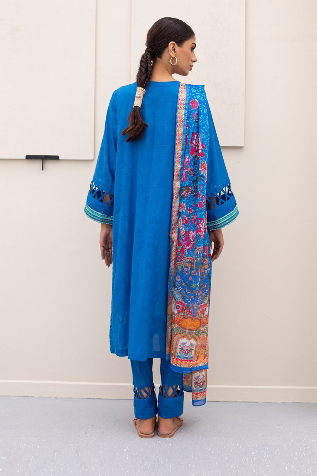 Zellbury | Unstitched 3 Piece Jacquard | Embroidered Shirt Shalwar Dupatta - 0435 -  Zellbury Women Signature Unstitched - Original Designer Dress - House of Maryam