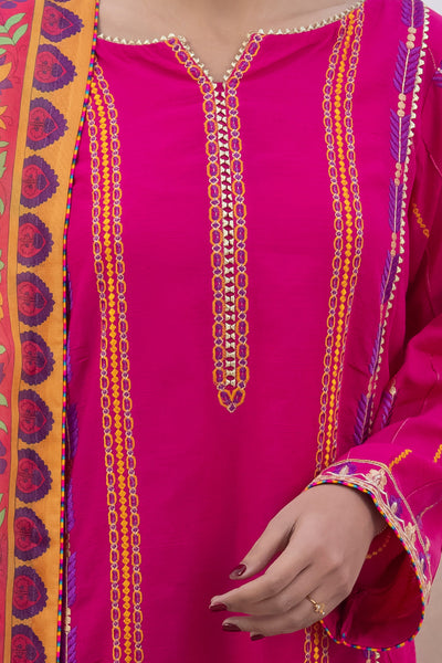 Zellbury | Unstitched 3 Piece Lawn | Embroidered Shirt Shalwar Dupatta - 1125 -  Zellbury Women Signature Unstitched - Original Designer Dress - House of Maryam