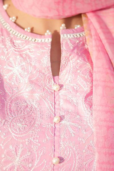 Zellbury | Unstitched 3 Piece Lawn | Embroidered Shirt Shalwar Dupatta - 1260 -  Zellbury Women Essential Unstitched - Original Designer Dress - House of Maryam