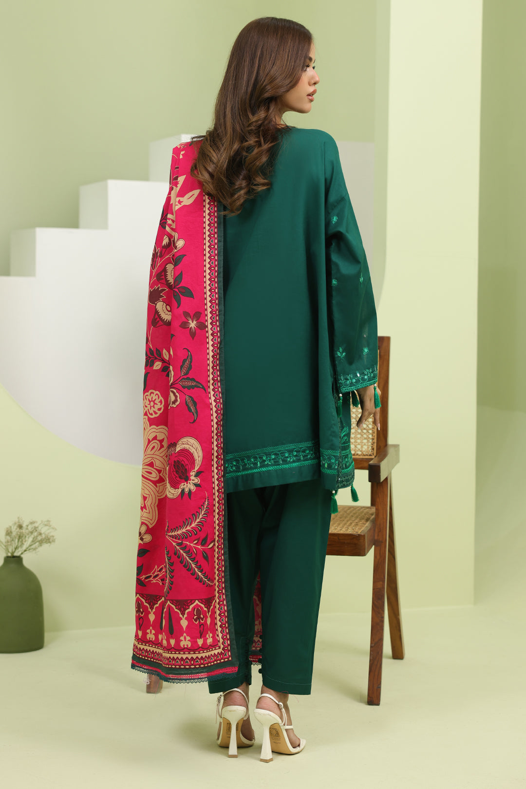 Zellbury | Unstitched 3 Piece Lawn | Embroidered Shirt Shalwar Dupatta - 1264 -  Zellbury Women Signature Unstitched - Original Designer Dress - House of Maryam